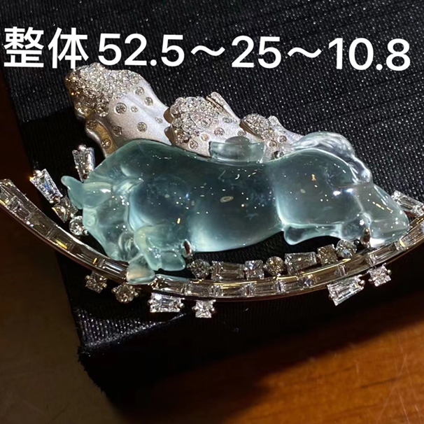 馬上有錢，玻璃種翡翠 胸針吊墜雙用款 中五價[玫瑰][玫瑰][玫瑰]