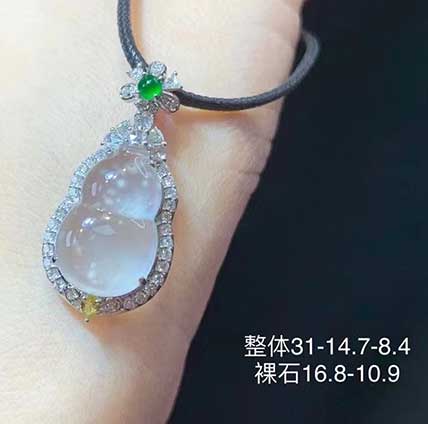 翡翠高冰木那葫蘆 純凈起光，完美詮釋小而精 26800 性價(jià)比推薦 實(shí)物美極了